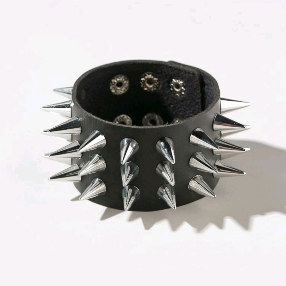 Spiked Leather Bracelet